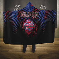 Guam Hooded Blanket Chamorro Seal Tribal Scratch Design - Polynesian Pride