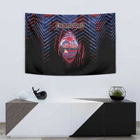 Guam Tapestry Chamorro Seal Tribal Scratch Design - Polynesian Pride
