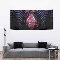 Guam Tapestry Chamorro Seal Tribal Scratch Design - Polynesian Pride