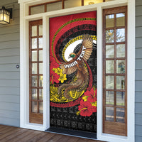 Personalised Papua New Guinea Language Week Door Cover Bird Of Paradise Tribal Floral Pattern
