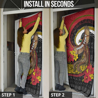 Personalised Papua New Guinea Language Week Door Cover Bird Of Paradise Tribal Floral Pattern