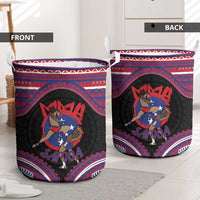 Samoa Mixed Martial Arts Laundry Basket Flying Knee Of Samoan - Polynesian Pride