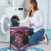 Samoa Mixed Martial Arts Laundry Basket Flying Knee Of Samoan - Polynesian Pride