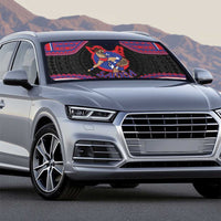 Samoa Mixed Martial Arts Auto Sun Shade Flying Knee Of Samoan - Polynesian Pride