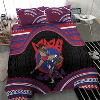 Samoa Mixed Martial Arts Bedding Set Flying Knee Of Samoan - Polynesian Pride