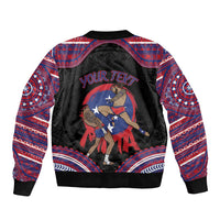 Personalised Samoa Mixed Martial Arts Bomber Jacket Flying Knee Of Samoan - Polynesian Pride