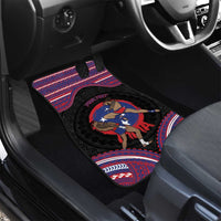 Personalised Samoa Mixed Martial Arts Car Mats Flying Knee Of Samoan - Polynesian Pride