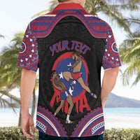 Personalised Samoa Mixed Martial Arts Hawaiian Shirt Flying Knee Of Samoan - Polynesian Pride