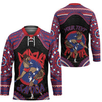 Personalised Samoa Mixed Martial Arts Hockey Jersey Flying Knee Of Samoan - Polynesian Pride
