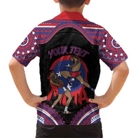 Personalised Samoa Mixed Martial Arts Kid Hawaiian Shirt Flying Knee Of Samoan - Polynesian Pride