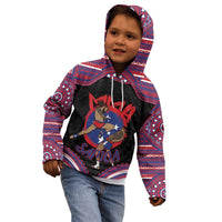 Personalised Samoa Mixed Martial Arts Kid Hoodie Flying Knee Of Samoan - Polynesian Pride