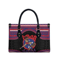 Samoa Mixed Martial Arts Leather Bag Flying Knee Of Samoan - Polynesian Pride