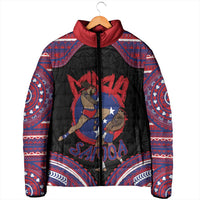 Personalised Samoa Mixed Martial Arts Padded Jacket Flying Knee Of Samoan - Polynesian Pride
