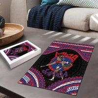 Samoa Mixed Martial Arts Puzzle Flying Knee Of Samoan - Polynesian Pride