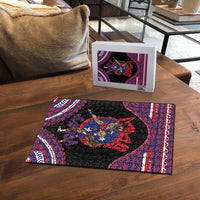 Samoa Mixed Martial Arts Puzzle Flying Knee Of Samoan - Polynesian Pride