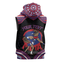 Personalised Samoa Mixed Martial Arts Sleeveless Hoodie Flying Knee Of Samoan DT05 - Polynesian Pride