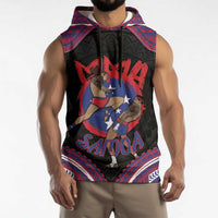Personalised Samoa Mixed Martial Arts Sleeveless Hoodie Flying Knee Of Samoan DT05 - Polynesian Pride