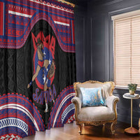 Samoa Mixed Martial Arts Window Curtain Flying Knee Of Samoan - Polynesian Pride
