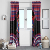 Samoa Mixed Martial Arts Window Curtain Flying Knee Of Samoan - Polynesian Pride