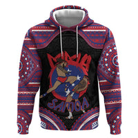 Personalised Samoa Mixed Martial Arts Zip Hoodie Flying Knee Of Samoan - Polynesian Pride