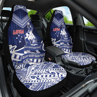 Samoa Rugby Car Seat Cover Pacific Warrior Glory - Polynesian Pride