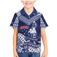 Personalised Samoa Rugby Family Matching Mermaid Dress and Hawaiian Shirt Pacific Warrior Glory - Polynesian Pride
