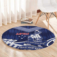 Samoa Rugby Round Carpet Pacific Warrior Glory - Polynesian Pride