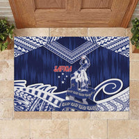 Samoa Rugby Rubber Doormat Pacific Warrior Glory - Polynesian Pride