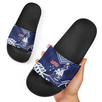 Samoa Rugby Slide Sandals Pacific Warrior Glory - Polynesian Pride
