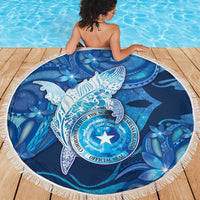 Northern Mariana Islands Beach Blanket Galaxy Polynesian Shark Tattoo - Polynesian Pride