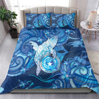 Northern Mariana Islands Bedding Set Galaxy Polynesian Shark Tattoo - Polynesian Pride