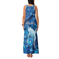 Personalised Northern Mariana Islands Family Matching Tank Maxi Dress and Hawaiian Shirt Galaxy Polynesian Shark Tattoo - Polynesian Pride