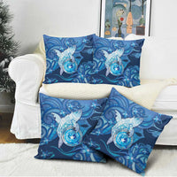 Northern Mariana Islands Pillow Cover Galaxy Polynesian Shark Tattoo - Polynesian Pride