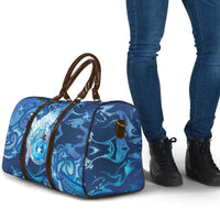 Northern Mariana Islands Travel Bag Galaxy Polynesian Shark Tattoo - Polynesian Pride