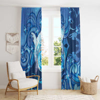 Northern Mariana Islands Window Curtain Galaxy Polynesian Shark Tattoo - Polynesian Pride