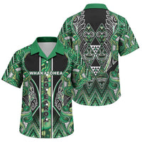 Aotearoa Whakatohea Family Matching Mermaid Dress and Hawaiian Shirt Maori Tribal Green Abalone Paua Shell Pattern DT05 Son's Shirt Green - Polynesian Pride