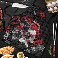 Hawaiian And Japanese Apron Aloha Koi Fish Palaka Patterns - Polynesian Pride