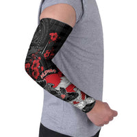 Personalised Hawaiian And Japanese Arm Sleeves Aloha Koi Fish Palaka Patterns - Polynesian Pride