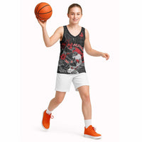 Personalised Hawaiian And Japanese Basketball Jersey Aloha Koi Fish Palaka Patterns - Polynesian Pride
