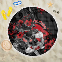 Hawaiian And Japanese Beach Blanket Aloha Koi Fish Palaka Patterns - Polynesian Pride