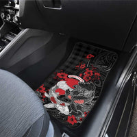 Personalised Hawaiian And Japanese Car Mats Aloha Koi Fish Palaka Patterns - Polynesian Pride