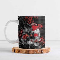 Personalised Hawaiian And Japanese Ceramic Mug Aloha Koi Fish Palaka Patterns - Polynesian Pride