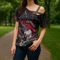 Personalised Hawaiian And Japanese Cross Shoulder Shirt Aloha Koi Fish Palaka Patterns - Polynesian Pride