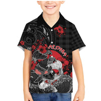 Personalised Hawaiian And Japanese Family Matching Mermaid Dress and Hawaiian Shirt Aloha Koi Fish Palaka Patterns - Polynesian Pride