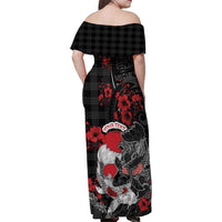 Personalised Hawaiian And Japanese Family Matching Off Shoulder Maxi Dress and Hawaiian Shirt Aloha Koi Fish Palaka Patterns - Polynesian Pride