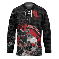 Personalised Hawaiian And Japanese Hockey Jersey Aloha Koi Fish Palaka Patterns - Polynesian Pride
