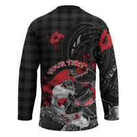 Personalised Hawaiian And Japanese Hockey Jersey Aloha Koi Fish Palaka Patterns - Polynesian Pride