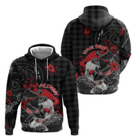 Personalised Hawaiian And Japanese Hoodie Aloha Koi Fish Palaka Patterns - Polynesian Pride