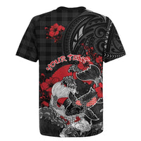 Personalised Hawaiian And Japanese Rugby Jersey Aloha Koi Fish Palaka Patterns - Polynesian Pride