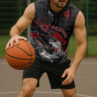 Personalised Hawaiian And Japanese Sleeveless Hoodie Aloha Koi Fish Palaka Patterns - Polynesian Pride